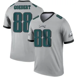 Men's Dallas Goedert Philadelphia Eagles No.88 Legend Silver Inverted Jersey
