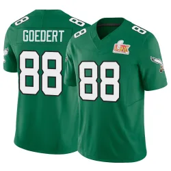 Men's Dallas Goedert Philadelphia Eagles No.88 Limited Kelly Alternate Vapor F.U.S.E. Super Bowl LIX Jersey - Green