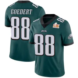 Men's Dallas Goedert Philadelphia Eagles No.88 Limited Midnight Team Color Vapor Untouchable Super Bowl LIX Jersey - Green