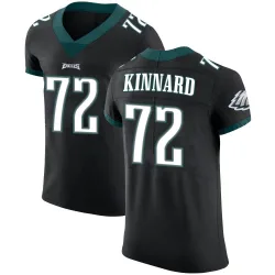 Men's Darian Kinnard Philadelphia Eagles No.72 Elite Alternate Vapor Untouchable Jersey - Black