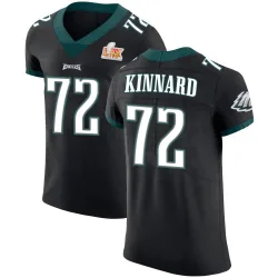 Men's Darian Kinnard Philadelphia Eagles No.72 Elite Alternate Vapor Untouchable Super Bowl LIX Jersey - Black