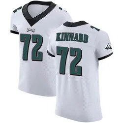 Men's Darian Kinnard Philadelphia Eagles No.72 Elite Vapor Untouchable Jersey - White