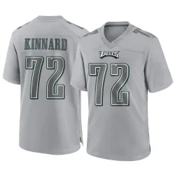 Men's Darian Kinnard Philadelphia Eagles No.72 Game Atmosphere Fashion Jersey - Gray