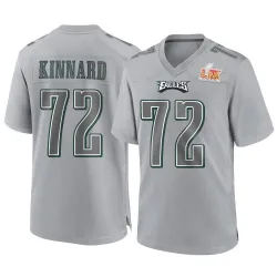 Men's Darian Kinnard Philadelphia Eagles No.72 Game Atmosphere Fashion Super Bowl LIX Jersey - Gray