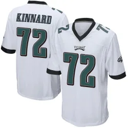 Men's Darian Kinnard Philadelphia Eagles No.72 Game Jersey - White