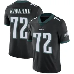 Men's Darian Kinnard Philadelphia Eagles No.72 Limited Alternate Vapor Untouchable Jersey - Black