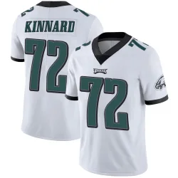 Men's Darian Kinnard Philadelphia Eagles No.72 Limited Vapor Untouchable Jersey - White