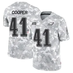 Men's Darius Cooper Philadelphia Eagles No.41 Limited 2024 Salute to Service Jersey - Arctic Camo