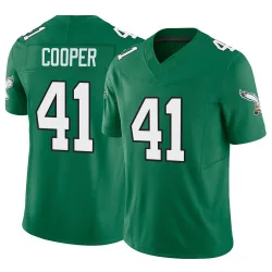 Men's Darius Cooper Philadelphia Eagles No.41 Limited Kelly Alternate Vapor F.U.S.E. Jersey - Green