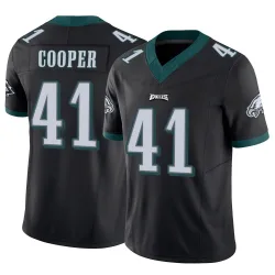 Men's Darius Cooper Philadelphia Eagles No.41 Limited Vapor F.U.S.E. Jersey - Black