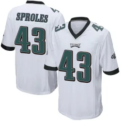 Men's Darren Sproles Philadelphia Eagles No.43 Game Jersey - White