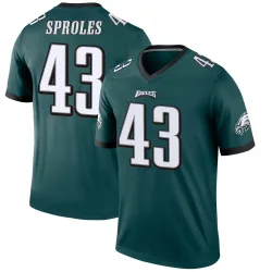 Men's Darren Sproles Philadelphia Eagles No.43 Legend Jersey - Green