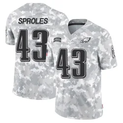 Men's Darren Sproles Philadelphia Eagles No.43 Limited 2024 Salute to Service Jersey - Arctic Camo