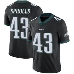 Men's Darren Sproles Philadelphia Eagles No.43 Limited Alternate Vapor Untouchable Jersey - Black