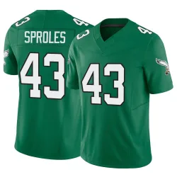 Men's Darren Sproles Philadelphia Eagles No.43 Limited Kelly Alternate Vapor F.U.S.E. Jersey - Green