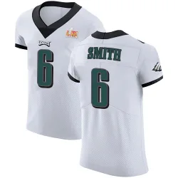 Men's DeVonta Smith Philadelphia Eagles No.6 Elite Vapor Untouchable Super Bowl LIX Jersey - White