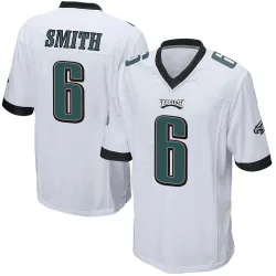Men's DeVonta Smith Philadelphia Eagles No.6 Game Jersey - White