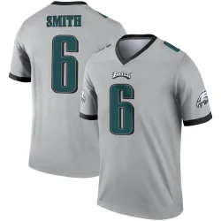 Men's DeVonta Smith Philadelphia Eagles No.6 Legend Silver Inverted Jersey