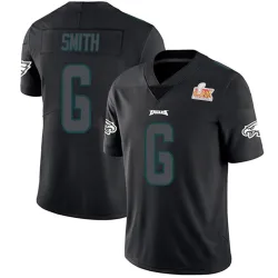 Men's DeVonta Smith Philadelphia Eagles No.6 Limited Super Bowl LIX Jersey - Black Impact