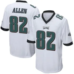 Men's Devon Allen Philadelphia Eagles No.82 Game Jersey - White