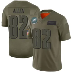 Men's Devon Allen Philadelphia Eagles No.82 Limited 2019 Salute to Service Jersey - Camo