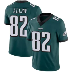 Men's Devon Allen Philadelphia Eagles No.82 Limited Midnight Team Color Vapor Untouchable Jersey - Green