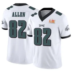 Men's Devon Allen Philadelphia Eagles No.82 Limited Vapor F.U.S.E. Super Bowl LIX Jersey - White