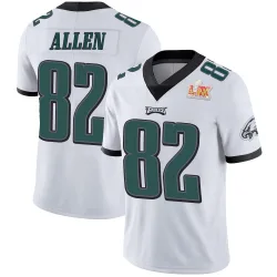Men's Devon Allen Philadelphia Eagles No.82 Limited Vapor Untouchable Super Bowl LIX Jersey - White