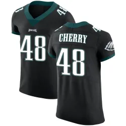 Men's Don Cherry Philadelphia Eagles No.48 Elite Alternate Vapor Untouchable Jersey - Black
