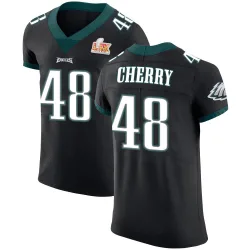 Men's Don Cherry Philadelphia Eagles No.48 Elite Alternate Vapor Untouchable Super Bowl LIX Jersey - Black