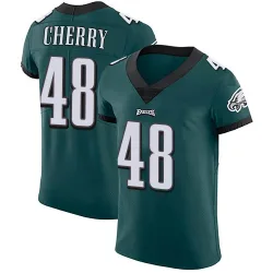 Men's Don Cherry Philadelphia Eagles No.48 Elite Midnight Team Color Vapor Untouchable Jersey - Green