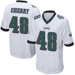 Men's Don Cherry Philadelphia Eagles No.48 Game Jersey - White