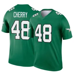 Men's Don Cherry Philadelphia Eagles No.48 Legend Kelly Alternate Jersey - Green