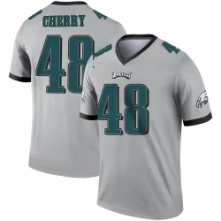 Men's Don Cherry Philadelphia Eagles No.48 Legend Silver Inverted Jersey