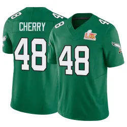 Men's Don Cherry Philadelphia Eagles No.48 Limited Kelly Alternate Vapor F.U.S.E. Super Bowl LIX Jersey - Green