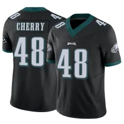 Men's Don Cherry Philadelphia Eagles No.48 Limited Vapor F.U.S.E. Jersey - Black