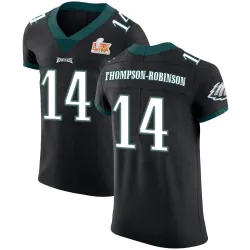 Men's Dorian Thompson-Robinson Philadelphia Eagles No.14 Elite Alternate Vapor Untouchable Super Bowl LIX Jersey - Black