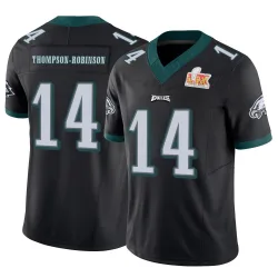 Men's Dorian Thompson-Robinson Philadelphia Eagles No.14 Limited Vapor F.U.S.E. Super Bowl LIX Jersey - Black