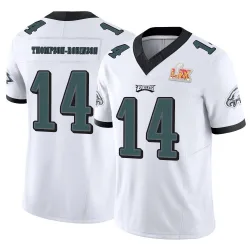 Men's Dorian Thompson-Robinson Philadelphia Eagles No.14 Limited Vapor F.U.S.E. Super Bowl LIX Jersey - White