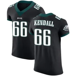 Men's Drew Kendall Philadelphia Eagles No.66 Elite Alternate Vapor Untouchable Jersey - Black