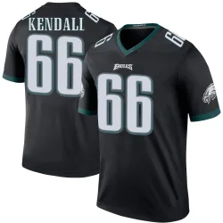 Men's Drew Kendall Philadelphia Eagles No.66 Legend Color Rush Jersey - Black