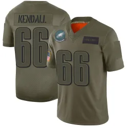 Men's Drew Kendall Philadelphia Eagles No.66 Limited 2019 Salute to Service Jersey - Camo