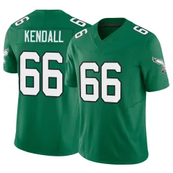 Men's Drew Kendall Philadelphia Eagles No.66 Limited Kelly Alternate Vapor F.U.S.E. Jersey - Green