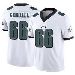 Men's Drew Kendall Philadelphia Eagles No.66 Limited Vapor F.U.S.E. Jersey - White