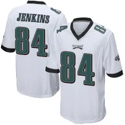 Men's E.J. Jenkins Philadelphia Eagles No.84 Game Jersey - White