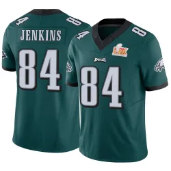 Men's E.J. Jenkins Philadelphia Eagles No.84 Limited Vapor F.U.S.E. Super Bowl LIX Jersey - Green