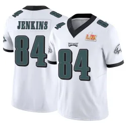Men's E.J. Jenkins Philadelphia Eagles No.84 Limited Vapor F.U.S.E. Super Bowl LIX Jersey - White