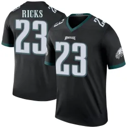 Men's Eli Ricks Philadelphia Eagles No.23 Legend Color Rush Jersey - Black