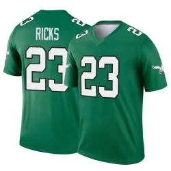 Men's Eli Ricks Philadelphia Eagles No.23 Legend Kelly Alternate Jersey - Green
