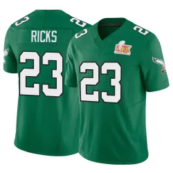 Men's Eli Ricks Philadelphia Eagles No.23 Limited Kelly Alternate Vapor F.U.S.E. Super Bowl LIX Jersey - Green
